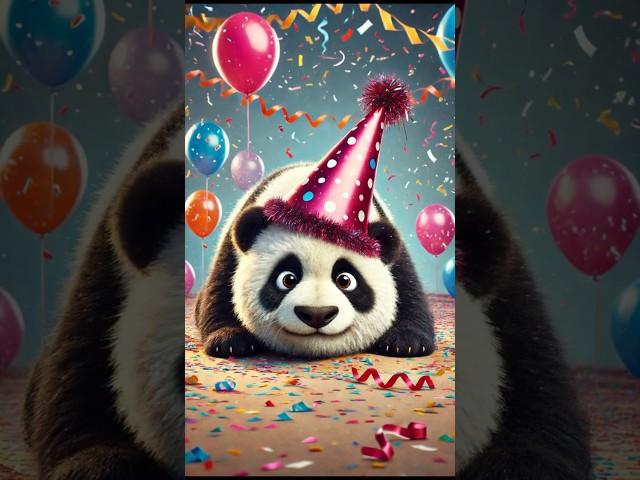 How Pandas celebrate birthday #funny #panda #shorts