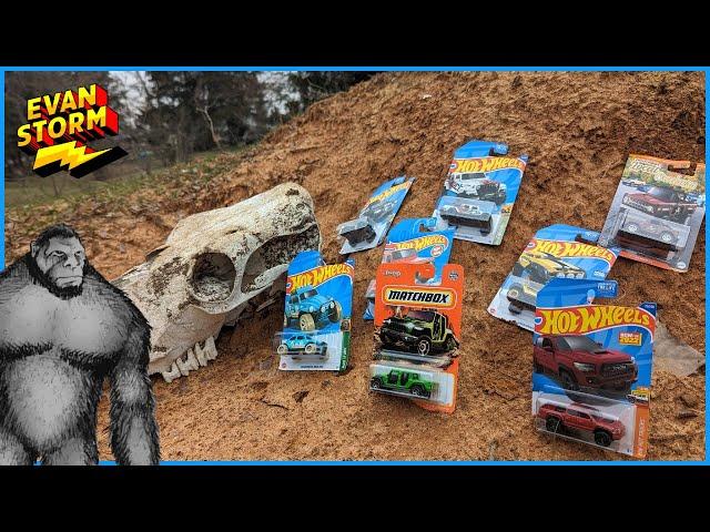 Storm Family Farm Scavenger Hunt With Bigfoot and Hot Wheels Mystery Surprise Trucks