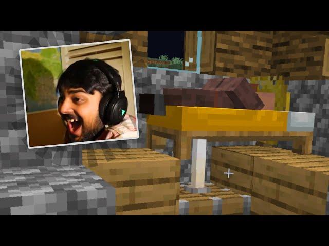 Mutahar Laughing at Minecraft Villager hit by Piston #Shorts