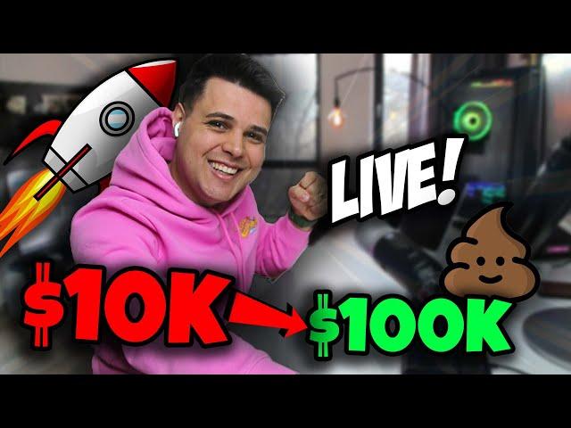 SOLANA MEMECOINS LIVE Trading $5,000 to $100,000 (7.3k atm) ep #2