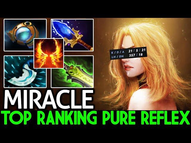 MIRACLE [Lina] Top 1 Ranking Pure Reflex What a Play Dota 2