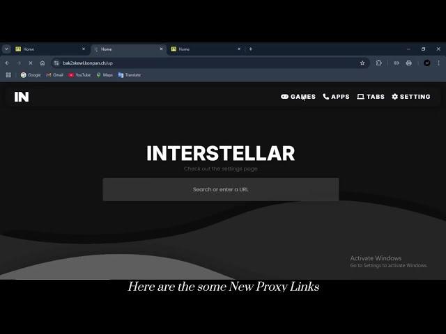 InterStellar Proxy Links | Unblocked Websites for School Chromebook 2025