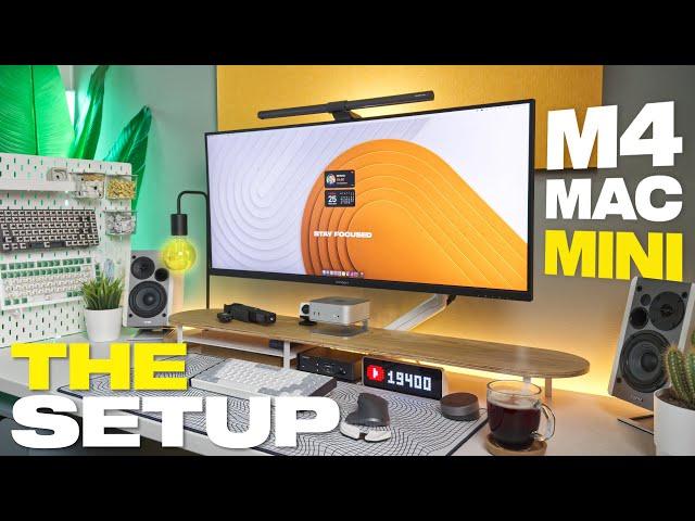 Upgrading My Dream M4 Mac Mini Desk Setup 2025! ( Productive & Minimalist Setup )