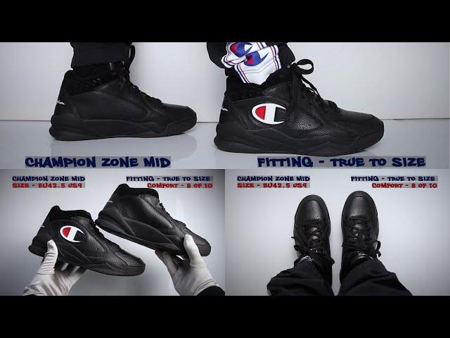 Champion Zone Mid Black (review) - Unboxing & On Feet