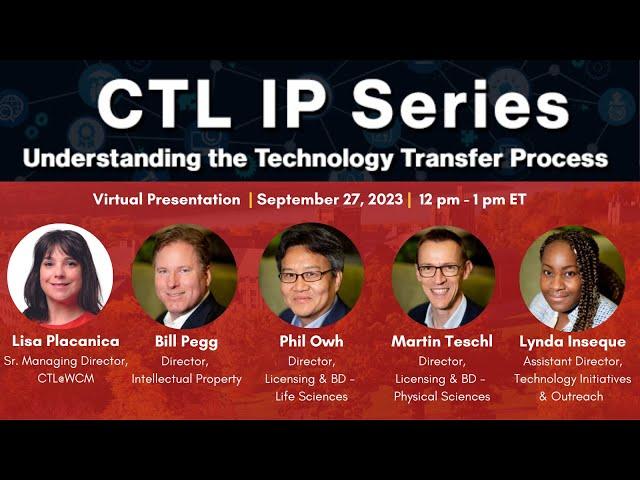 IP Series #1  Understanding the Tech Transfer Process