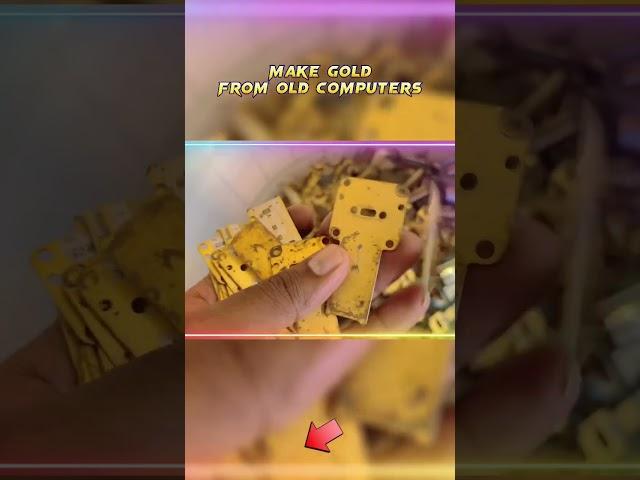Gold from Old Computers #goldrecovery #shorts