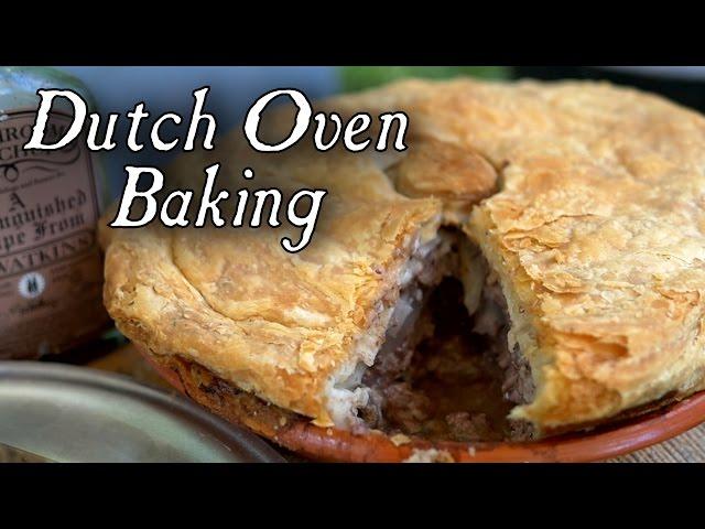 1796 Beef Steak Pie - Dutch Oven Baking