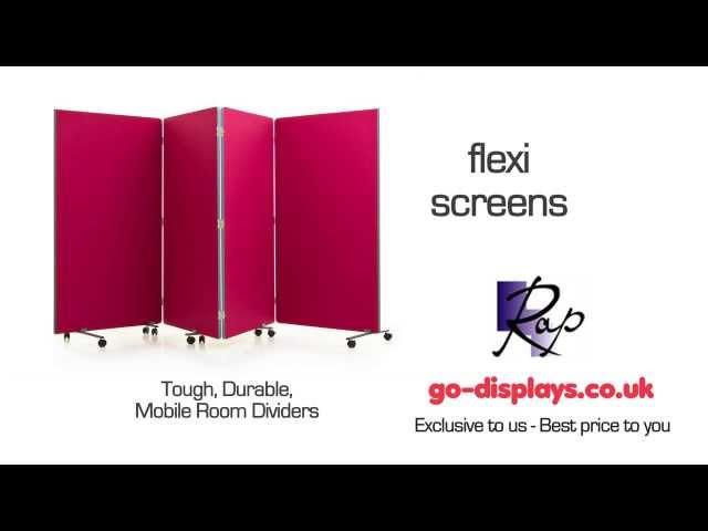 Flexi Screen Mobile Partition System - Temporary Office Partitions Go Displays