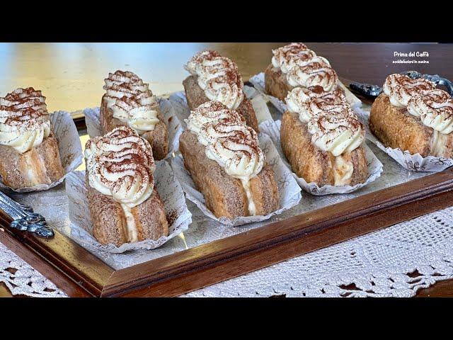 DOLCETTI MONOPORZIONI DI TIRAMISÙ per DESSERT e BUFFET con Crema Pasticcera al Mascarpone e Marsala