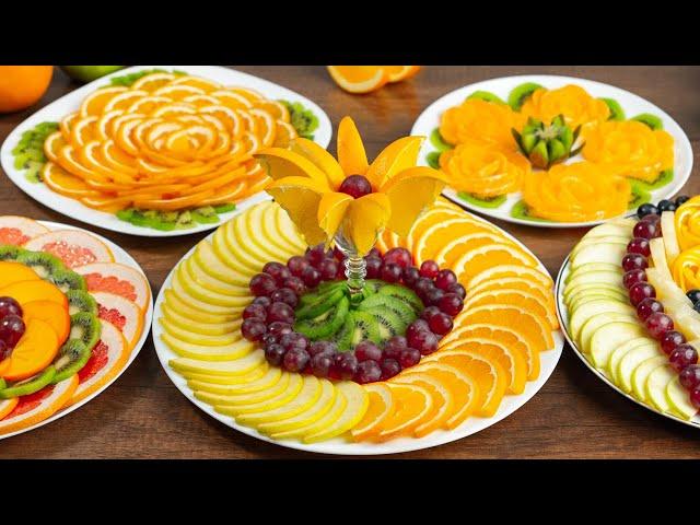 ¡Hermoso CORTE de frutas para la mesa festiva! 5 platos de frutas para el año nuevo 2021