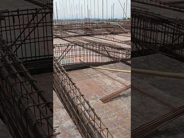 The process by which a rebar beam is loaded into a formwork  Clever ways to do your job