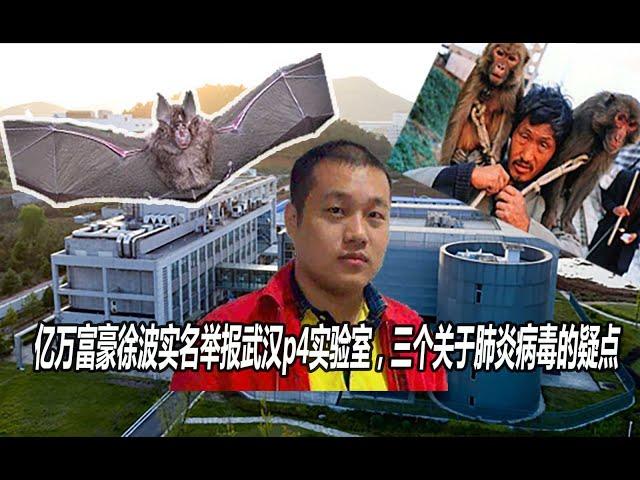 亿万富豪徐波实名举报武汉p4实验室，三个疑点与病毒是否泄漏有关，提供一条比较有效的探知真相思路