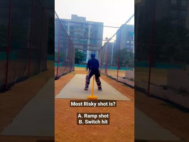 MOST RISKY SHOT  | my cricket buddy | #shorts