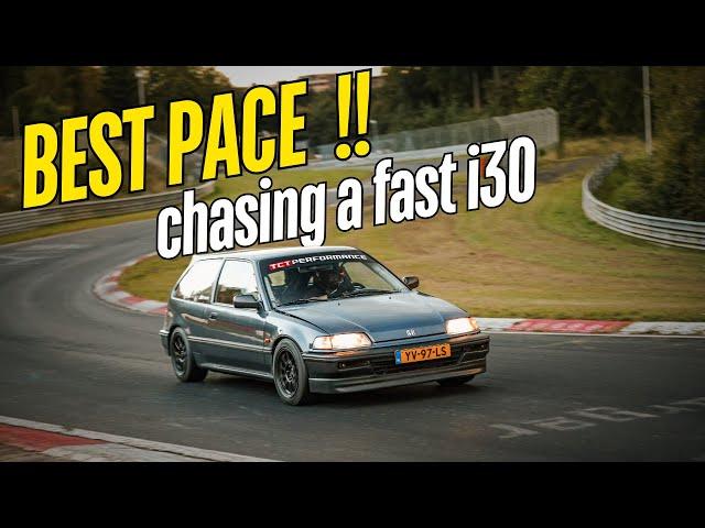 One of my best pace ever!! / Chasing a Hyundai i30 // Nürburgring, Honda Civic