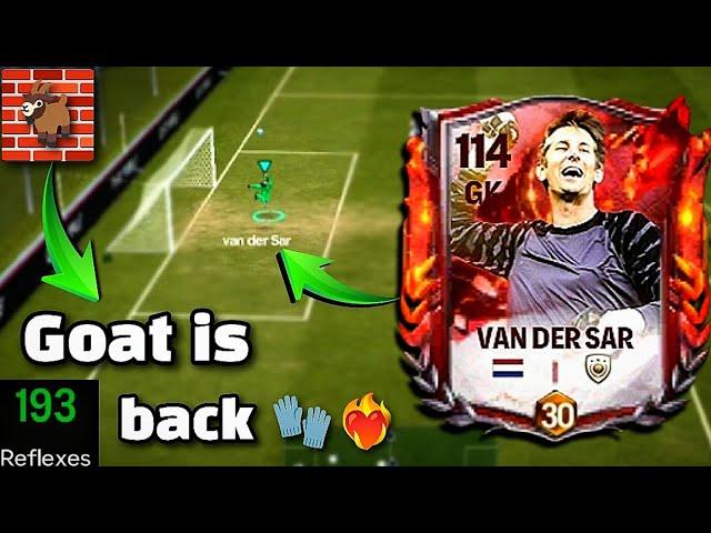  109 rated van der sar is a wall!  Full review | FC Mobile