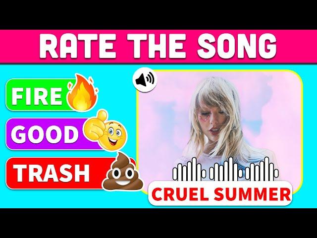 RATE THE SONG - Taylor Swift's Songs Tier List | Music Quiz