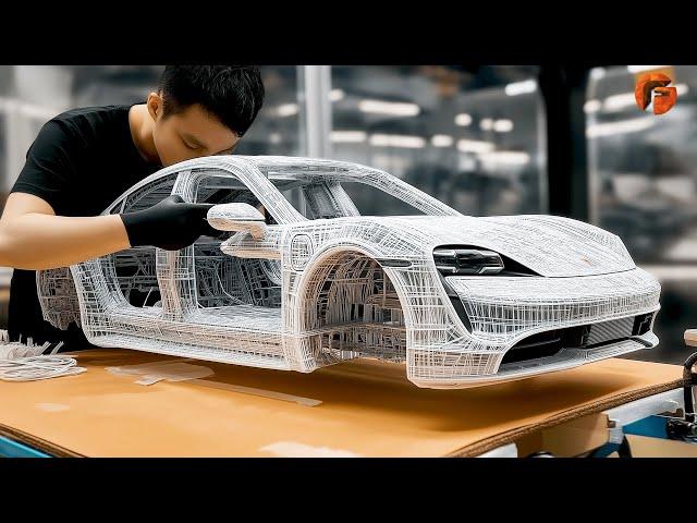 Man Builds Porsche Taycan with Just a 3D Pen | Start to Finish by @Momandeum