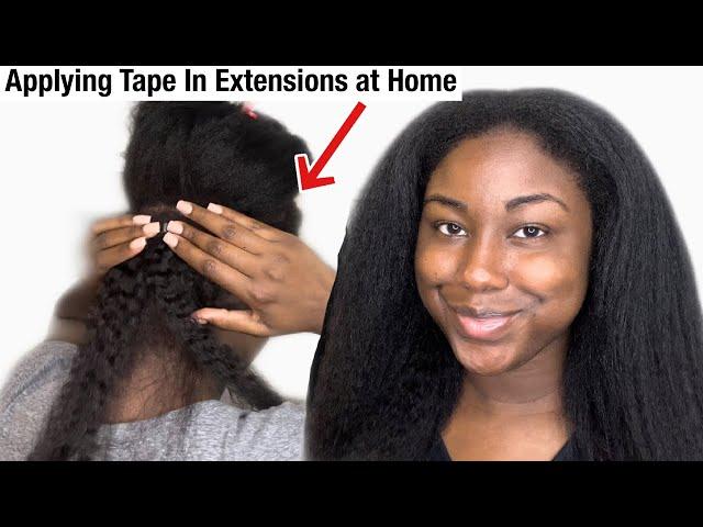 How To Apply Tape In Extensions on Yourself | Best Tape Ins for Natural Hair | Betterlength