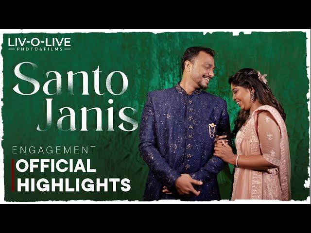 SANTO & JANIS ENGAGEMENT HIGHLIGHTS 4K || MUMBAI || LIVOLIVE PHOTO & FILMS #engagement #highlights