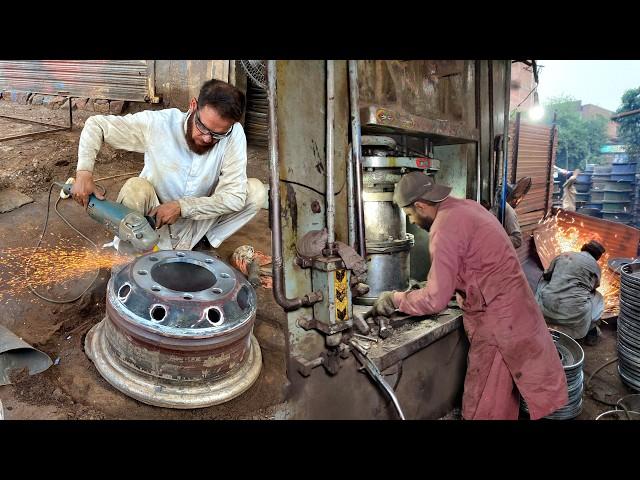 How Heavy Duty Truck Tyre Rim Manufacturing | Fabricación de llantas para neumáticos de camiones.