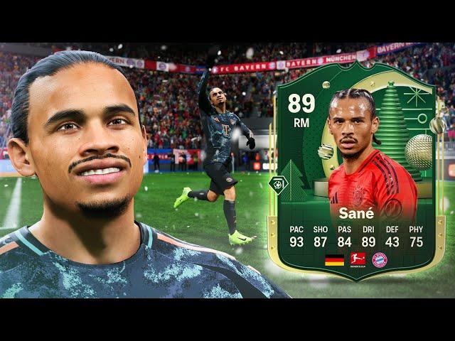 89 Winter Wildcards SBC Sane is ICE COLD!  FC 25 Player Review