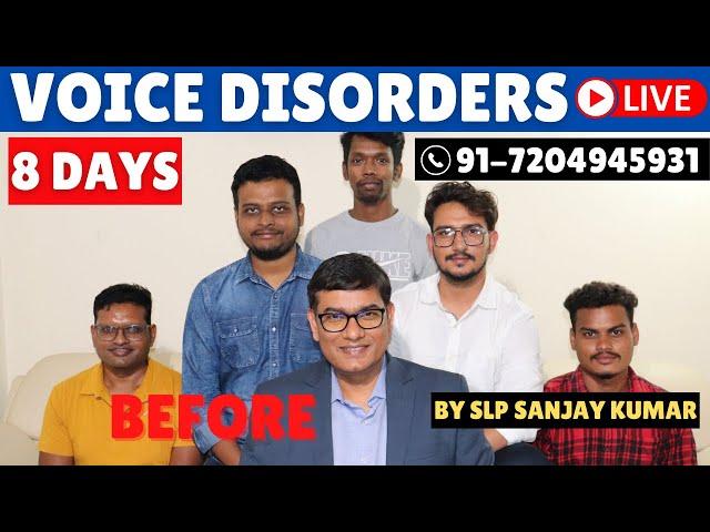 Live Pre Voice Therapy | Dysphonia Plica Ventricularis | Phonatory Gap | Puberphonia | Stammering