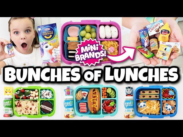 Mini Food VS Real Food LUNCH CHALLENGE | BUNCHES OF LUNCHES