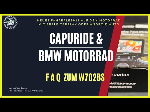 Carpuride W 702 BS und BMW Motorrad | Die Antworten zu den wichtigsten Fragen | Teil 1