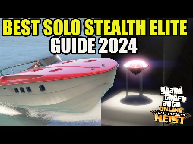 GTA Online Cayo Perico Heist- BEST SOLO STEALTH ELITE GUIDE 2024