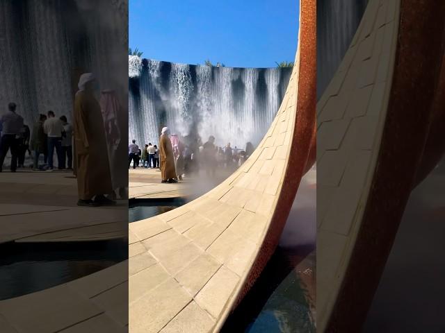 Waterfalls at Expo City Dubai, UAE #expocitydubai #expocity #dubai