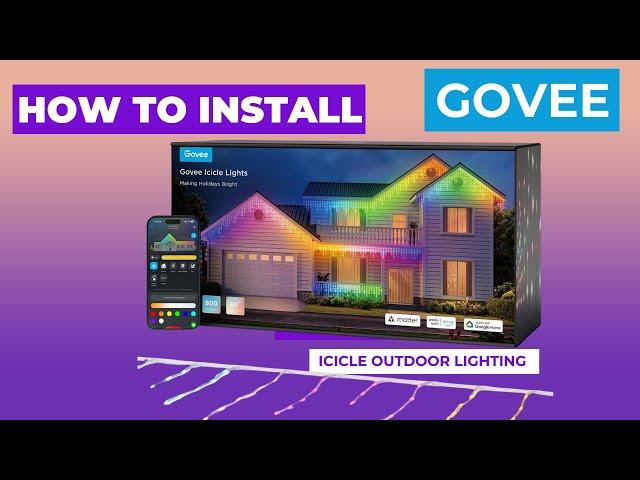 How to install your Govee Christmas icicle lights ￼on your house 