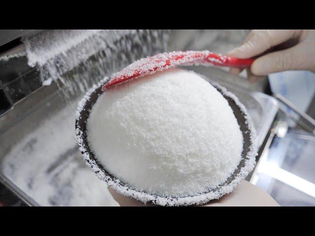 korean best shaved ice (bingsu) - sulbing / korean street food