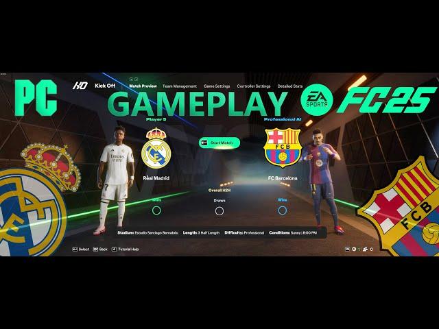 EA SPORTS FC 25 -  GAMEPLAY | REAL MADRID VS FC BARCELONA | 2024 [4K]