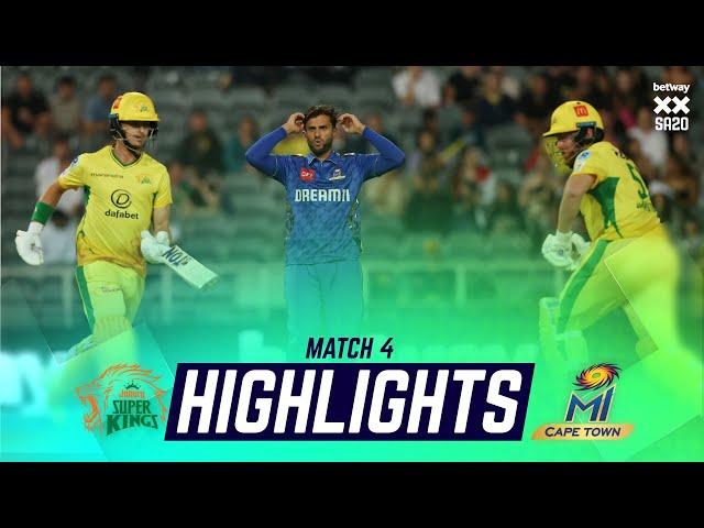 Joburg Super Kings v MI Cape Town | Match 4 Highlights | Betway SA20