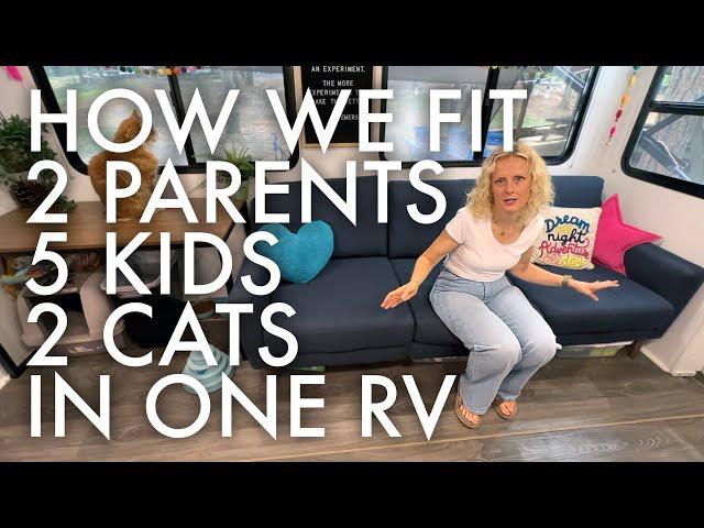 BIG FAMILY RV TOUR : FAMILY OF 7 LIVING IN TRAVEL TRAILER