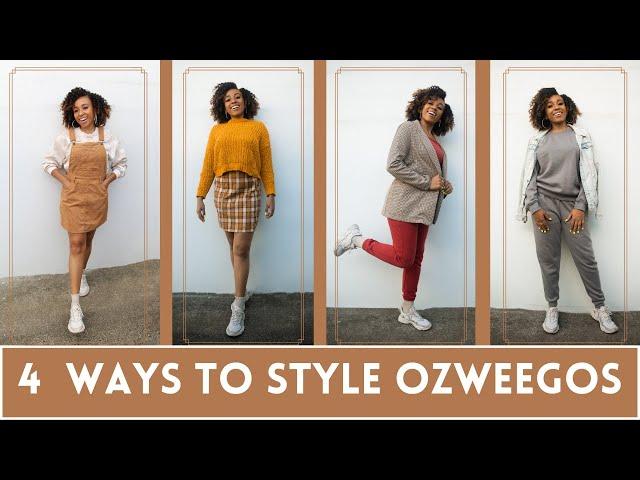 4 WAYS TO STYLE  ADIDAS OZWEEGOS | #FALLLOOKBOOK |  COMFY COZY CHIC #TheTubbyEffect