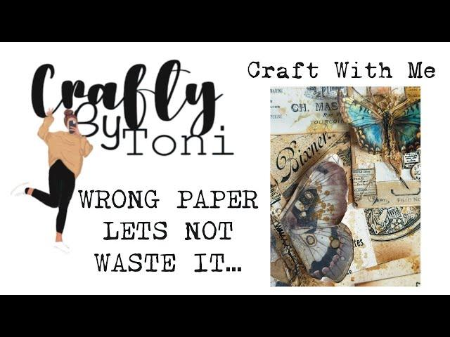 #sevenplazadtp …WRONG PAPER LETS NOT WASTE IT …#junkjournalideas #craftwithme