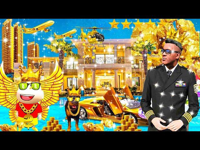 SHICHAN Aeroplane Pilot Become RICH SUPER BILLONAIRE In GTA5 || SumitOP