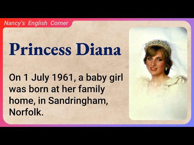 Learn English through Stories Level 3: Princess Diana | English Listening Practice