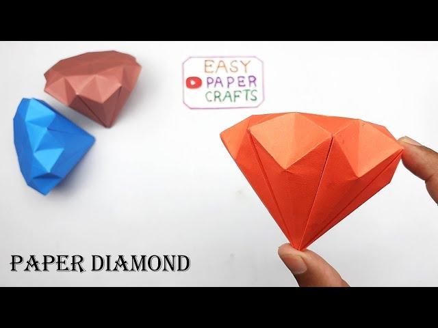 Origami Diamond: How to Make Paper Diamond Step by Step | Paper Things Easy | Easy Paper Crafts