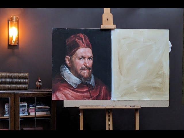 Copying Velazquez's Pope Innocent X (Part 1)