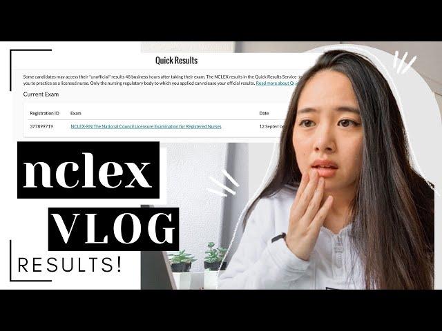 NCLEX | vlog #3  [LIVE reaction]