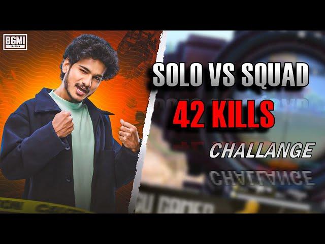 Solo Vs Squad 42 Finishes Challange  | Telugu Gamer