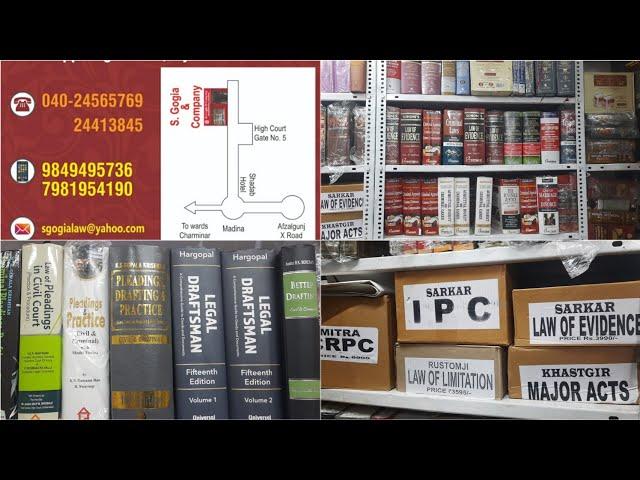 Law book store||Wholesale shops with wholesale prices ||Judiciary,IPC ,CRPC,CPC books are available