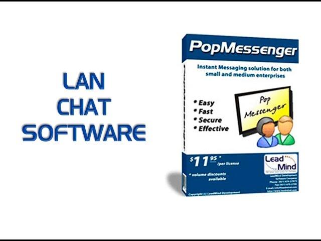 LAN chat & instant messenger software. Pop Messenger.