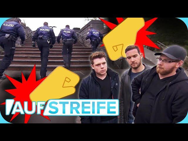 Zusammen im Einsatz: 4 bewaffnete Polizisten VS. 1 aggressive Jungs-Gang   | Auf Streife | SAT.1