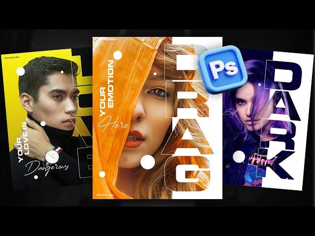 Modern Graphics DESIGN idea in Photoshop | Photoshop Tutorial