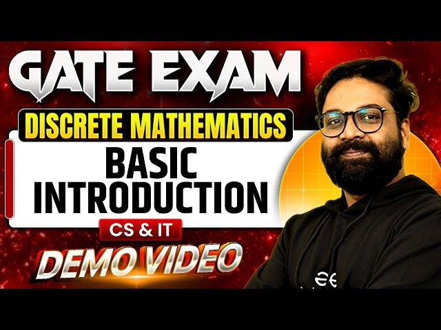 GATE Exam | Discrete mathematics | Basic Introduction | CS & IT Demo Video