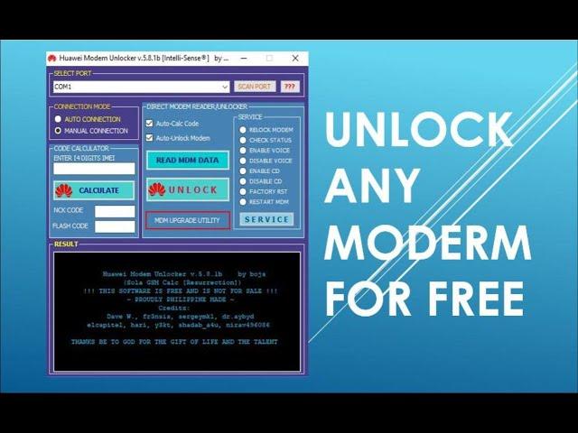 How to unlock any moderm using Huawei Moderm Unlocker  for FREE 100%