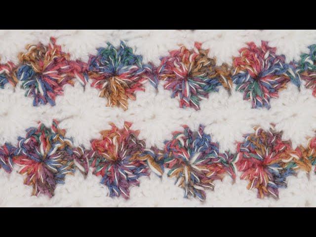 Simple Crochet - Harlequin Stitch - great for blankets! Blossom Crochet Tutorial